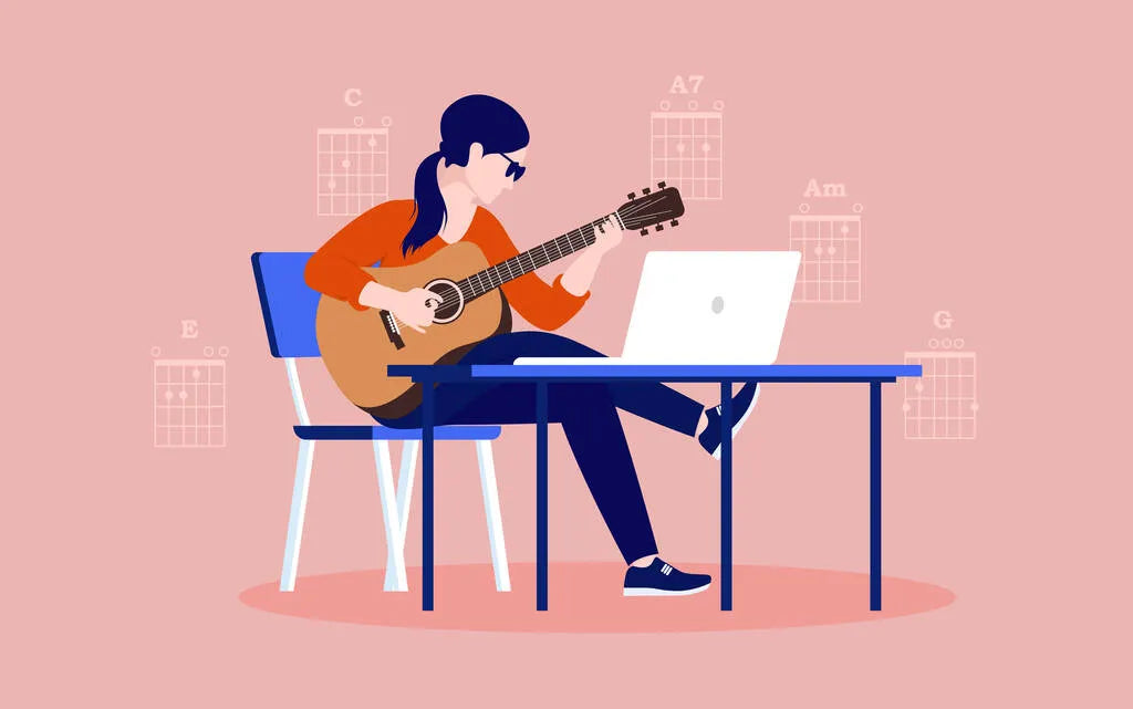guitar player vector guitar player vector