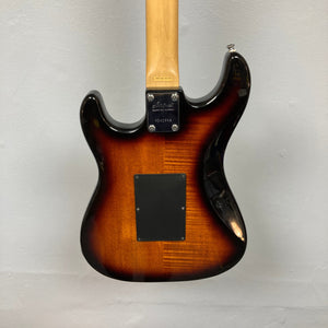 ARIA PRO II STG-02-3C Used electric guitar, close-up showing pickup configuration, tremolo system, and part of the neck for versatile playability.