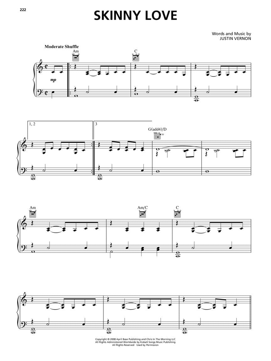 Sheet music from Contemporary Coffeehouse Songs - 2nd Edition featuring 48 favorites in softcover format.