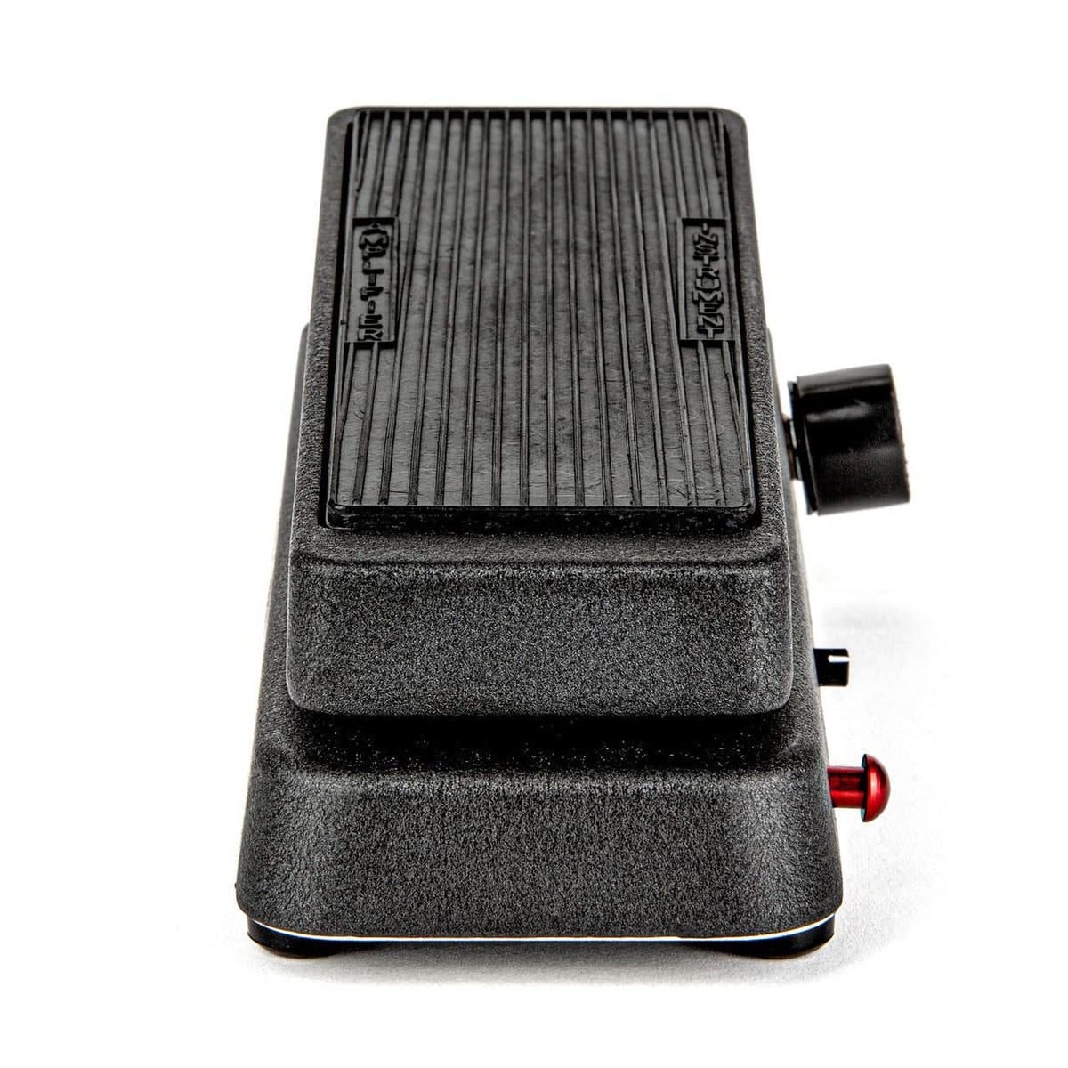 A Dunlop Cry Baby BB535 Wah 1994 Reissue Multi-Function Wah pedal in black with a textured foot pad, side control knob, and front red button, shown against a white background.