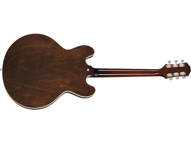 Epiphone Casino (USA Collection), Vintage Sunburst, archtop guitar with a classic design and modern upgrades, revered by legendary musicians.