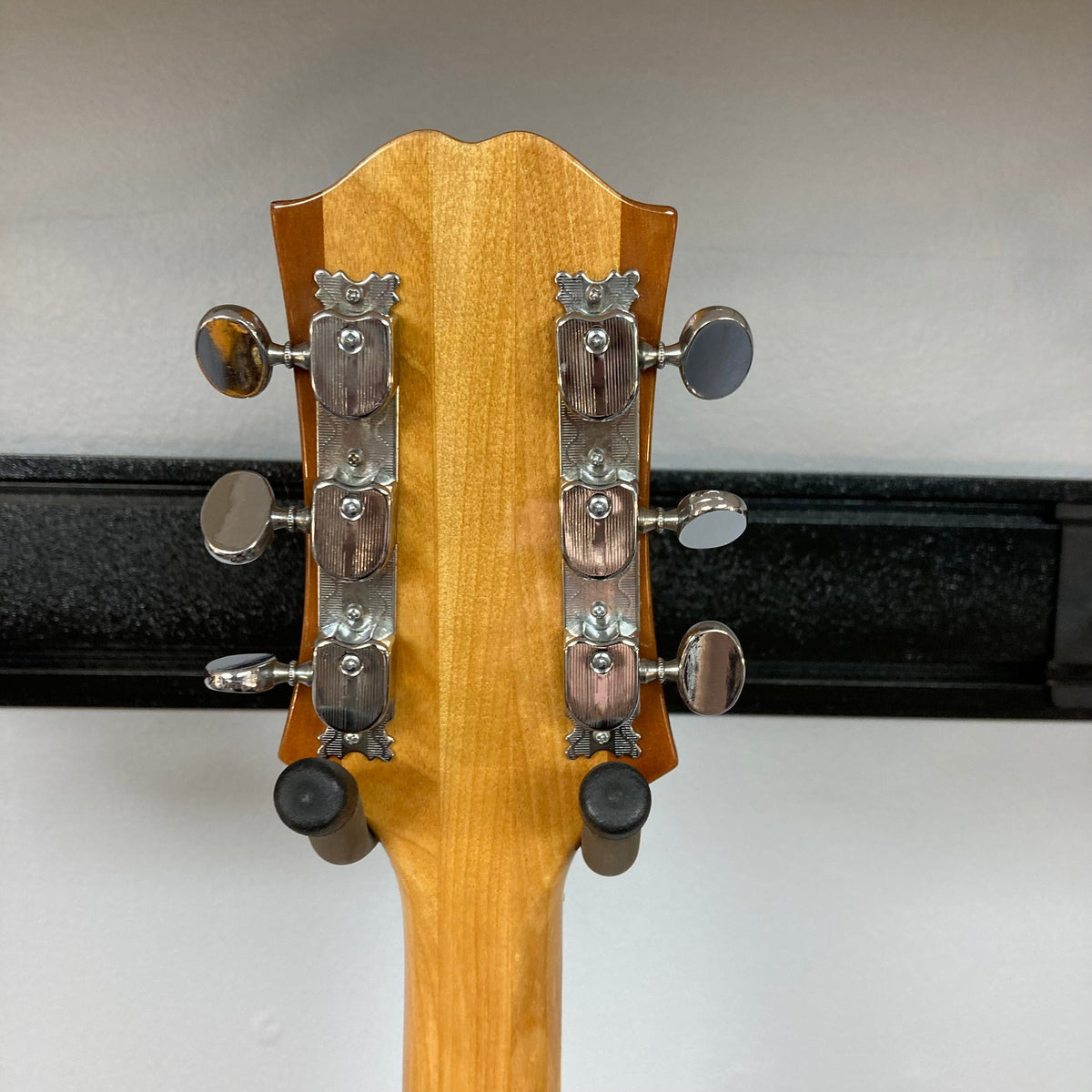 Epiphone EA-250 1972-1974, semi-hollow electric guitar back view with bolt-on neck, rosewood fingerboard, and humbucker pickups.