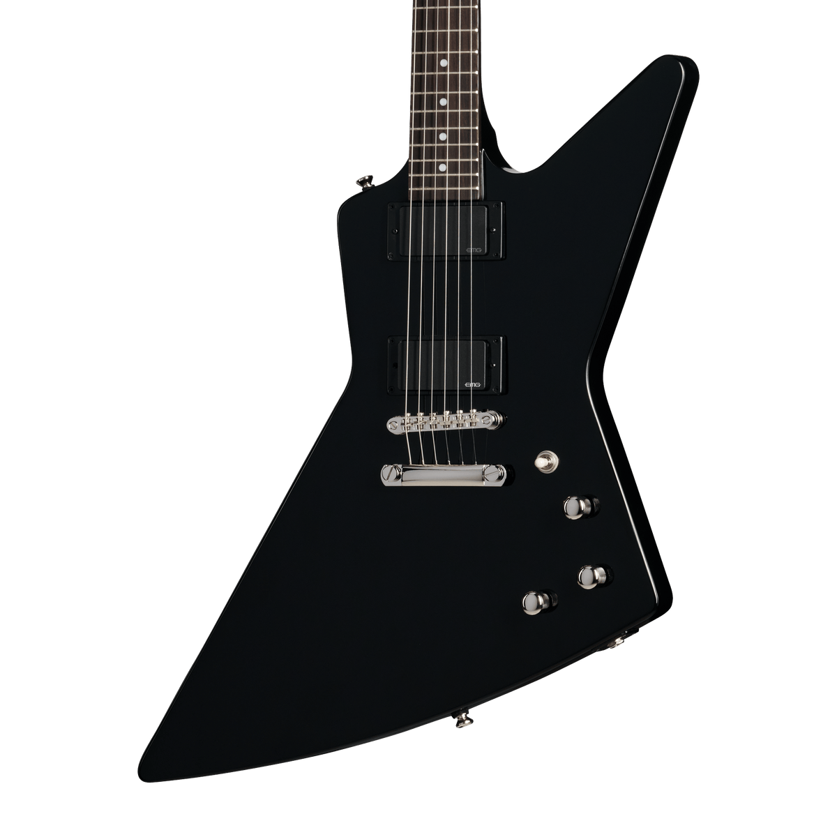 Epiphone Explorer 80s EMG, Black - body