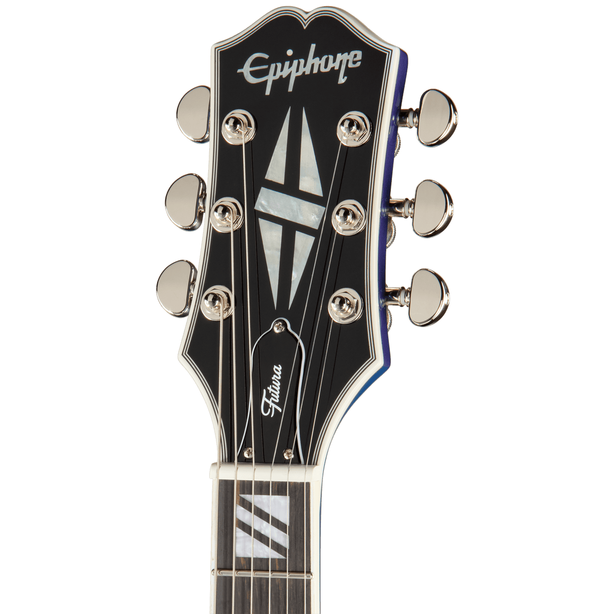Epiphone Futura RD Custom, Twilight Shift - headstock