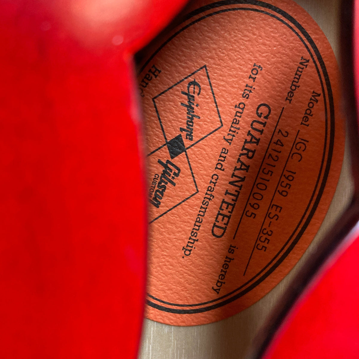 Epiphone IGC 1959 ES-355 Cherry Red Electric Guitar