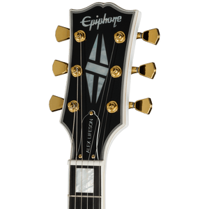Epiphone Alex Lifeson 1976 ES-355 Reissue, Alpine White - headstock