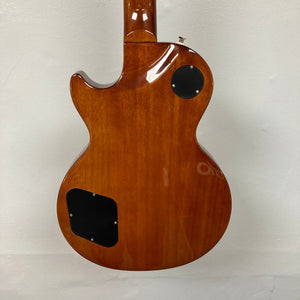 Epiphone Les Paul Modern Figured Mojave Burst guitar with AAA maple top, ProBucker pickups, and ebony fingerboard, including a high-quality gig bag.