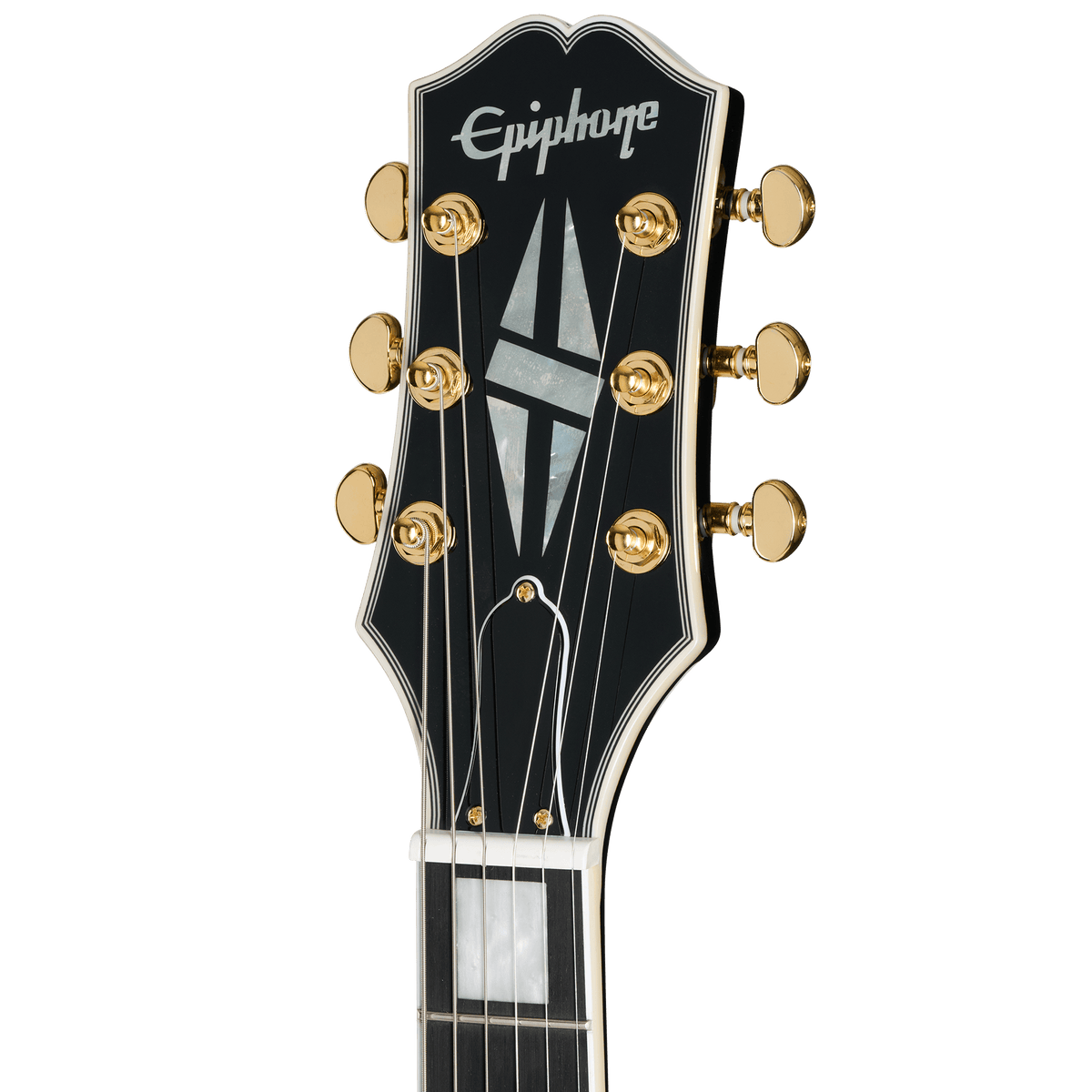 Epiphone SG Custom, Ebony - headstock