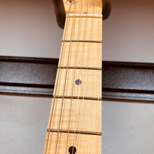 Close-up of a Fender Custom Shop '51 Reissue Nocaster NOS 2006 neck, highlighting its frets, fretboard dots, and strings against a neutral background—ideal for fans of the classic vintage Fender Telecaster style.