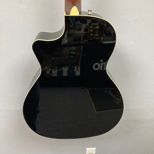 Fender Kingman Acoustic Electric Bass Black w/Hard Case Used