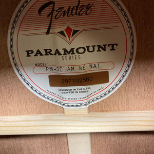 Fender Paramount PM-3 Mahogany Triple 0