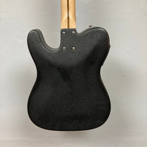 Fender Stratacoustic Pink Paisley electric guitar with wooden handles and built-in electronics, known for its slim profile and stunning design.