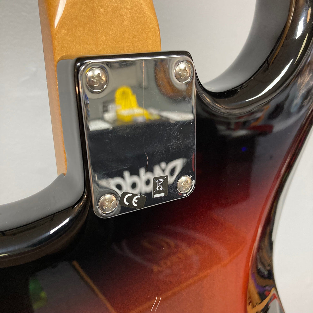 Close-up of the Fender Vintera '60s Stratocaster 3-Tone Sunburst Refurb w/Gigbag, showcasing its classic-style tremolo bridge and vintage-style pickups.