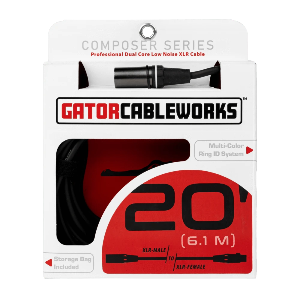 GATOR Composer Series 20 Foot XLR Microphone Cable