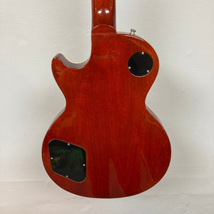 Gibson Les Paul Standard Premium Plus 2003 Ice Tea Burst Guitar close-up, showcasing its flamed maple top and Burstbucker Pro pickups.