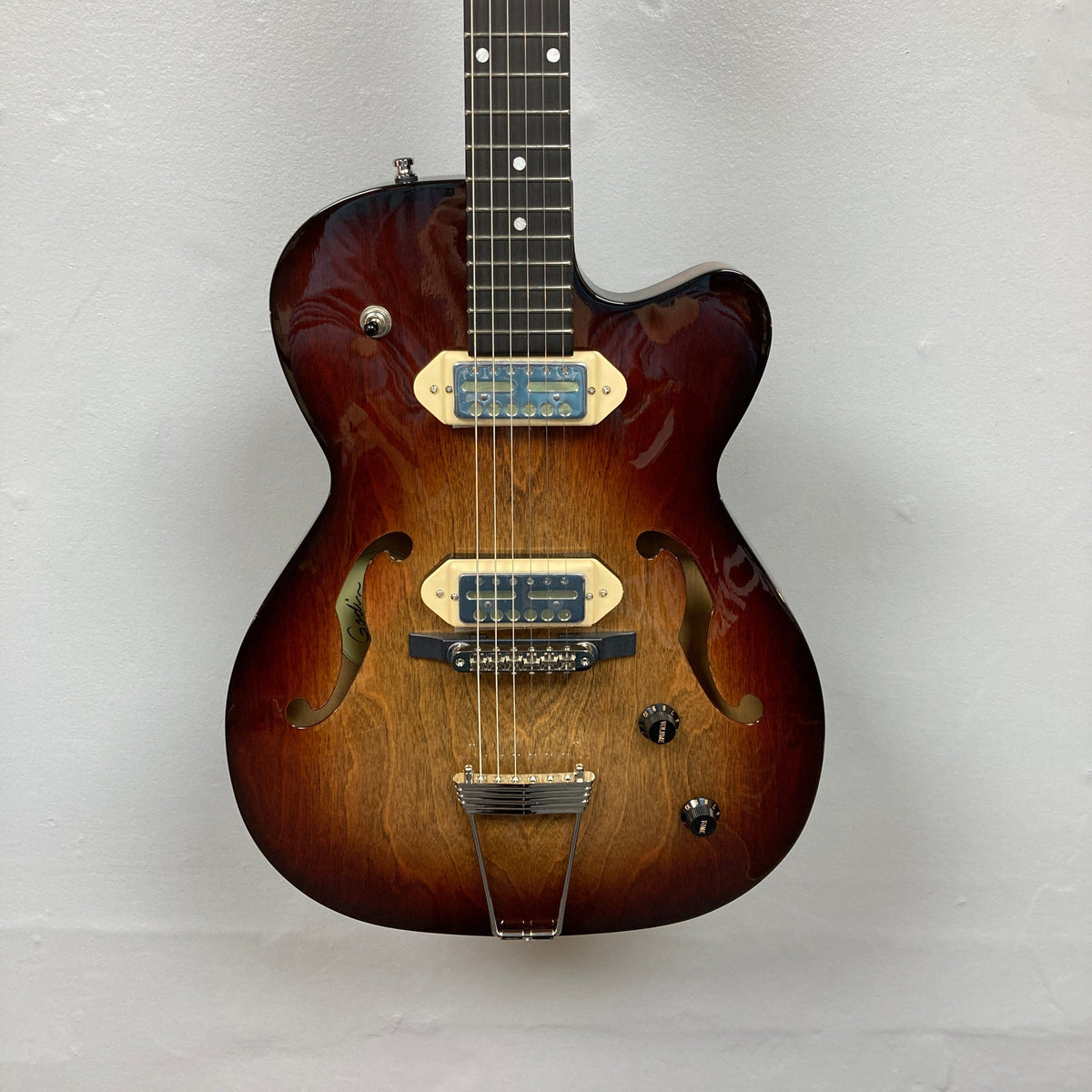 Godin 5th Ave TL Vintage Burst HG Gold Foil SF