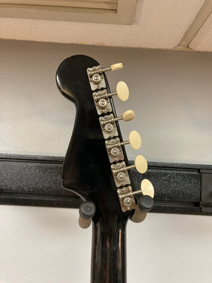 Hagstrom I Vintage Electric Guitar close-up, showcasing its pristine condition and original flatwound strings, highlighting its vintage authenticity and exceptional craftsmanship.