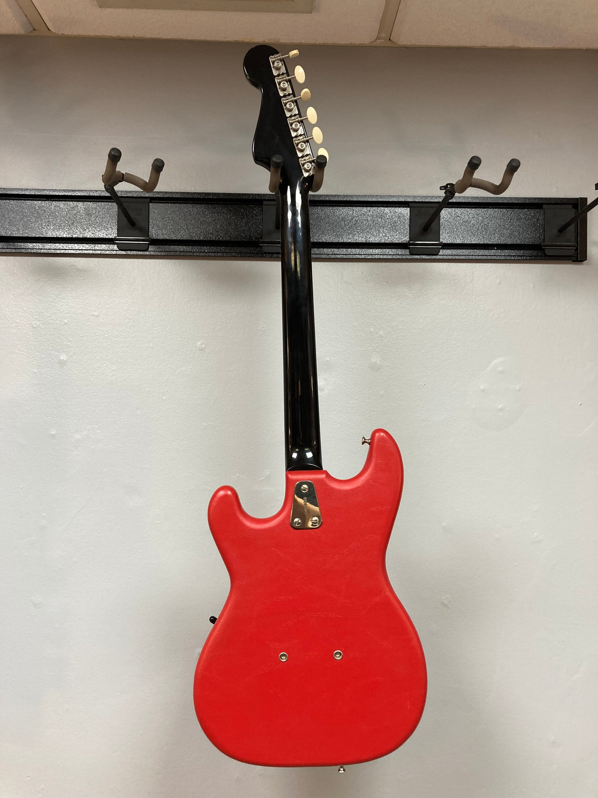 Hagstrom I vintage electric guitar with original case, featuring minimal wear and original flatwound strings.