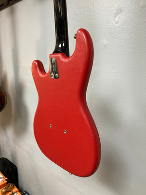 Hagstrom I Vintage Electric Guitar with silver hardware, displayed on a wall, featuring minimal wear and original flatwound strings.