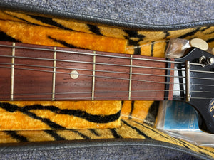 Hagstrom I vintage electric guitar in original case, featuring minimal wear, original flatwound strings, and a Brazilian Rosewood fretboard.