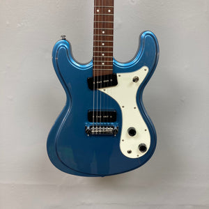 Harley Benton MR-Classic Vintage Metallic Blue Gloss Electric Guitar with high-output pickups and ergonomic neck for superb playability.