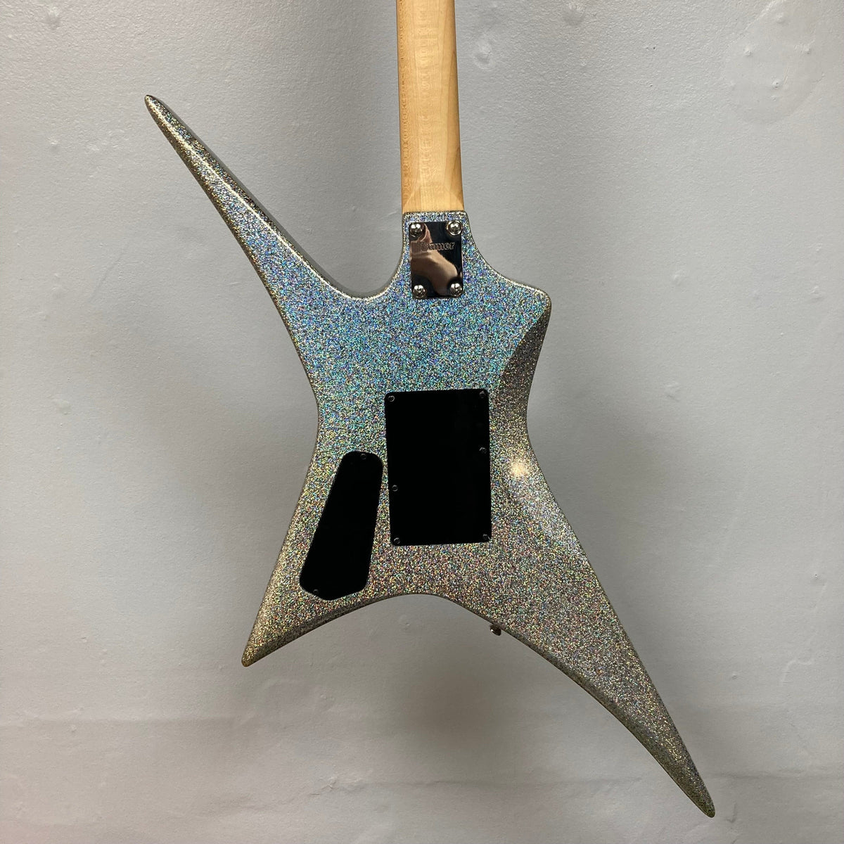 Kramer Lzzy Hale Voyager Signature Guitar with sleek design and high-performance features, co-designed with Halestorm's lead vocalist.