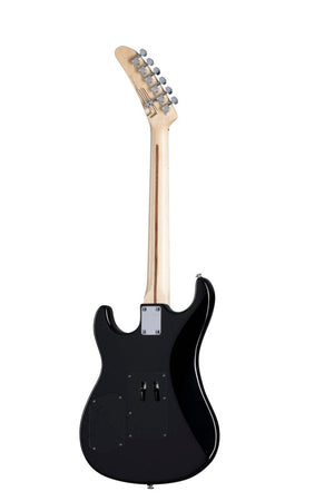 Kramer The 84 electric guitar with ebony finish, Seymour Duncan JB Humbucker, Floyd Rose Tremolo, and K-Speed SlimTaper neck.