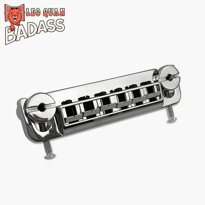 Leo Quan Badass Wraparound Guitar Bridge Metric Locking Studs Chrome