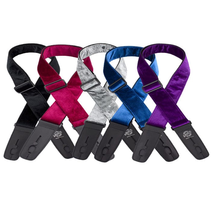 Lock-it Straps Crushed Velvet Series featuring luxurious 2 wide straps with a secure locking system and high-quality leather ends for unmatched comfort and security.