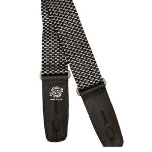 Lock-It Straps Poly Pro Series guitar strap, shown in close-up, offers secure locking for uninterrupted guitar performance.