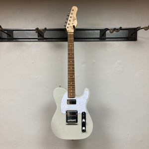 Michael Kelly 53 Tele Gloss Gray Prototype electric guitar with double humbuckers and chrome hardware.