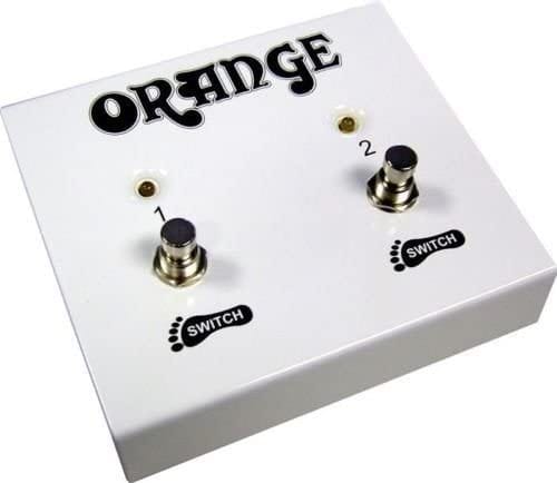 Orange 2 Way footswitch FS-2 with knobs and switches for easy channel or effect toggling on Orange amps, ideal for performance use.