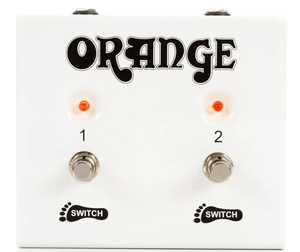 Orange 2 Way footswitch FS-2 with buttons and switches for seamless amp control, enabling channel switching and effects activation without hassle.