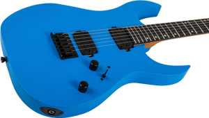 Spira S-400 MBL Electric Guitar featuring dual humbuckers, fixed bridge, control knobs, and selector switch; designed for high-performance playability.