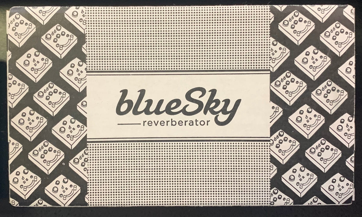 Strymon blueSky reverberator pedal v1 USED with knobs and switches, black and white cover, excellent condition, includes power supply.