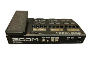Zoom G3XN Guitar Multi Effects Processor USED with buttons, switches, and built-in expression pedal for versatile sound experimentation and creative tone shaping.