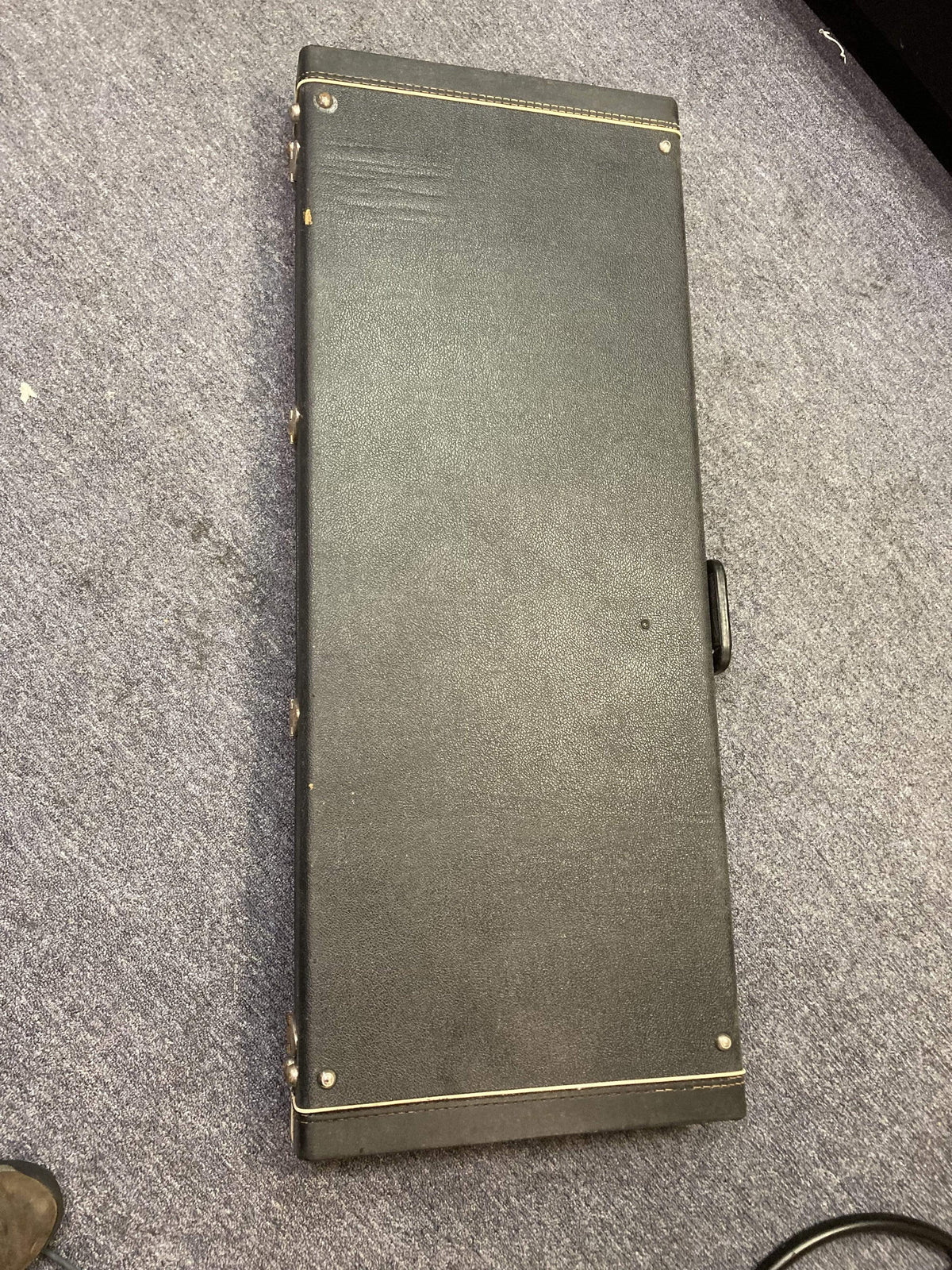 1980 Gibson EDS-1275 Double Neck Electric Guitar in original black case on carpet.