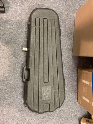 1980 Peavey T-27 Electric Guitar in a black case on a carpet.