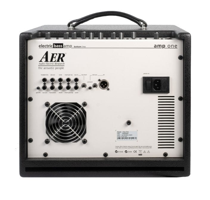 AER Amp One 200W Bass Amp with a 10 neodymium woofer, featuring three-band EQ and compact design.