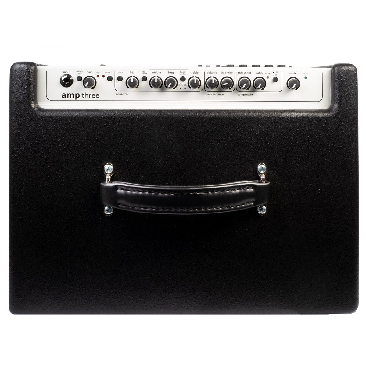 AER Amp - Three 200W Electric Bass Combo Amp with knobs, dials, and handle for professional bass players.