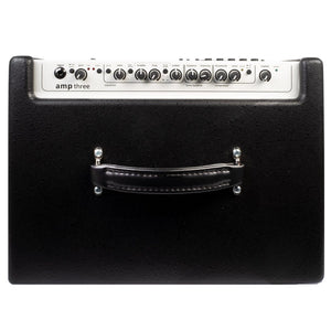 AER Amp - Three 200W Electric Bass Combo Amp with knobs, dials, and handle for professional bass players.