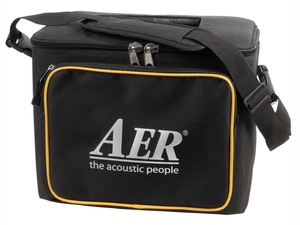 AER Compact 60/4 Tommy Emmanuel Signature black strap bag for easy transport.