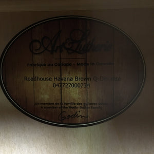 Art & Lutherie Roadhouse Q-Discrete Havana Brown Guitars...