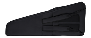 Dean Deluxe Large Guitar Gig Bag with straps and padded interior, designed for uniquely shaped guitars, featuring ample storage and comfortable shoulder straps.