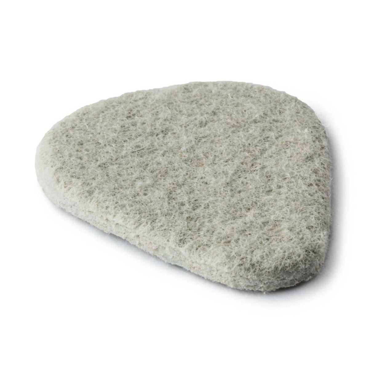 Dunlop Felt Picks 3-Pack, close-up of high-grade hard felt picks made from dense wool and cotton, featuring a beveled playing tip.
