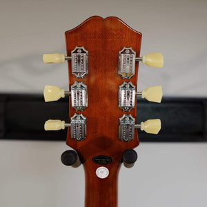 Back view of the Epiphone Alex Lifeson Les Paul Axcess Standard guitar, showcasing its sleek design and craftsmanship.
