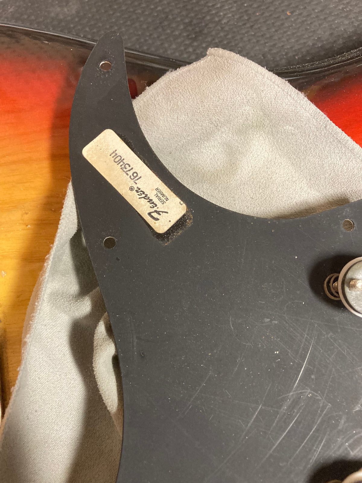 1976 Fender Strat Sunburst All Original with case, paperwork, and included tools.
