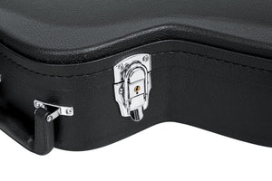 Gator 12-String Dreadnought Case with lockable chrome latches, plush interior lining, and ergonomic handle for safe and easy transport of your guitar.