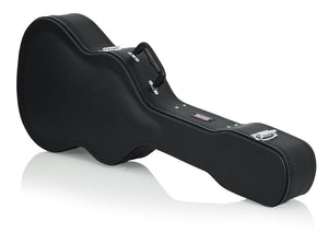 Gator Classical Guitar Case with ergonomic handle, silver latches, and a durable black exterior for maximum protection.