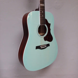 Godin Imperial Laguna Blue GT EQ acoustic guitar with solid mahogany body, Sitka spruce top, and LR Baggs Anthem system.